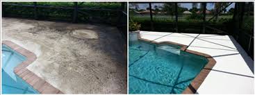 Pool deck washing